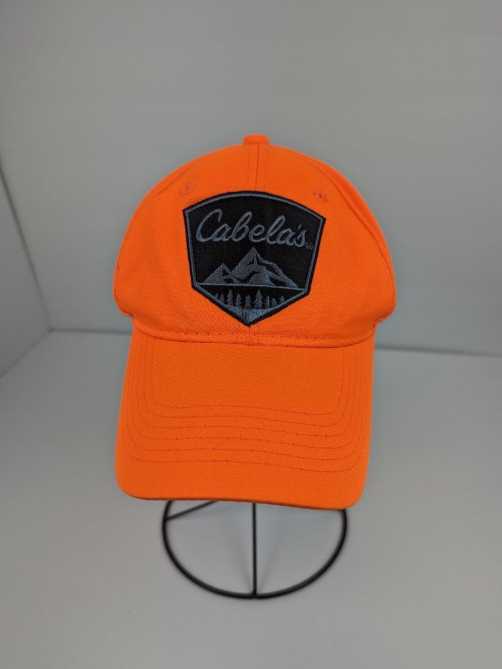 Cabela's bright neon orange hunting gear baseball cap hat